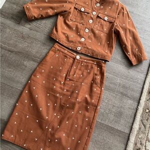 Roolee jacket and skirt set